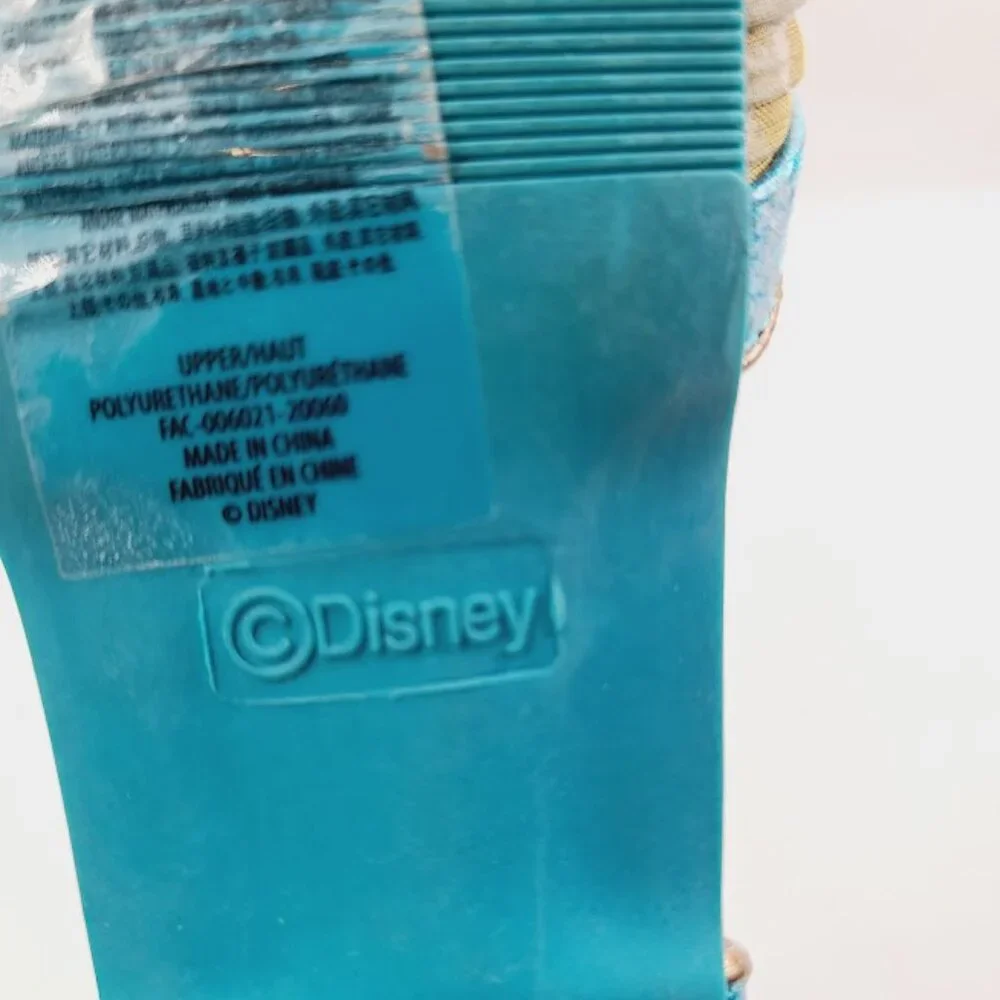Disney Girl's Blue Jasmine‎ Costume Open Toe Princess Casual Mary Jane Shoes 3 - Picture 6 of 9